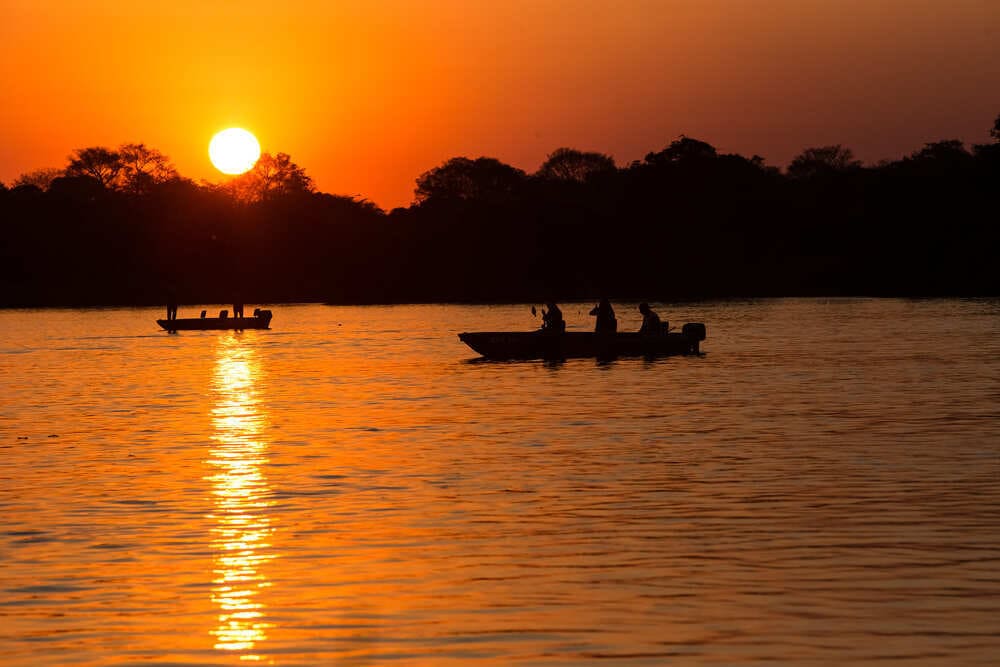 Sunset in the heart of the northern Pantanal
