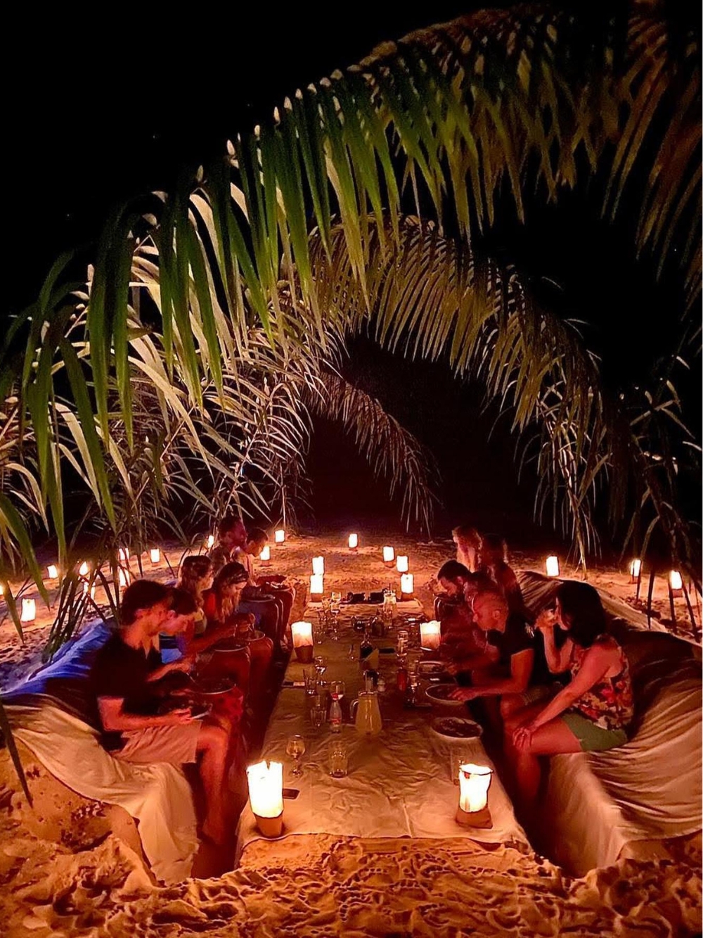 Jantar sob o céu da Amazônia