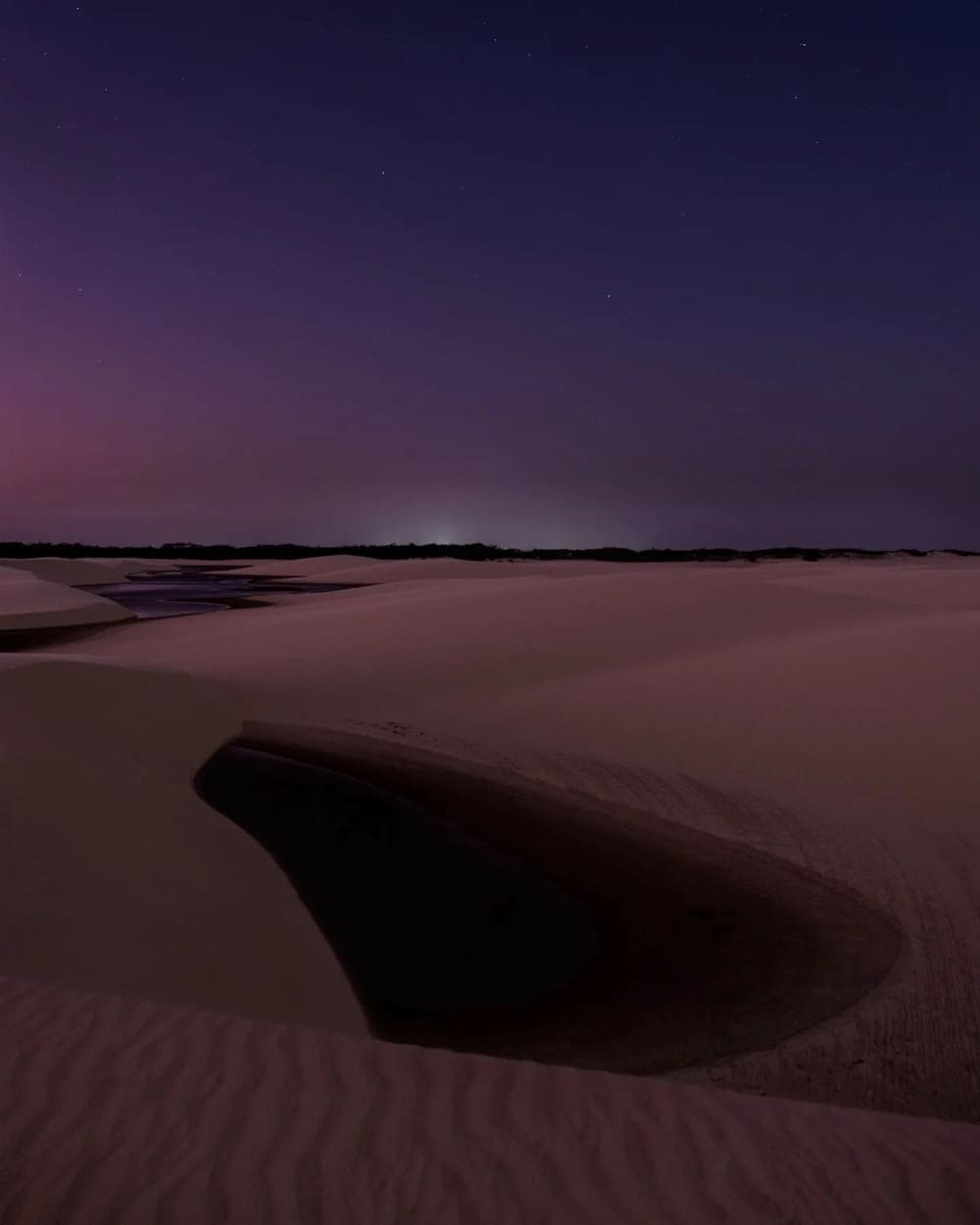 Lencois Maranhenses Desert by night 