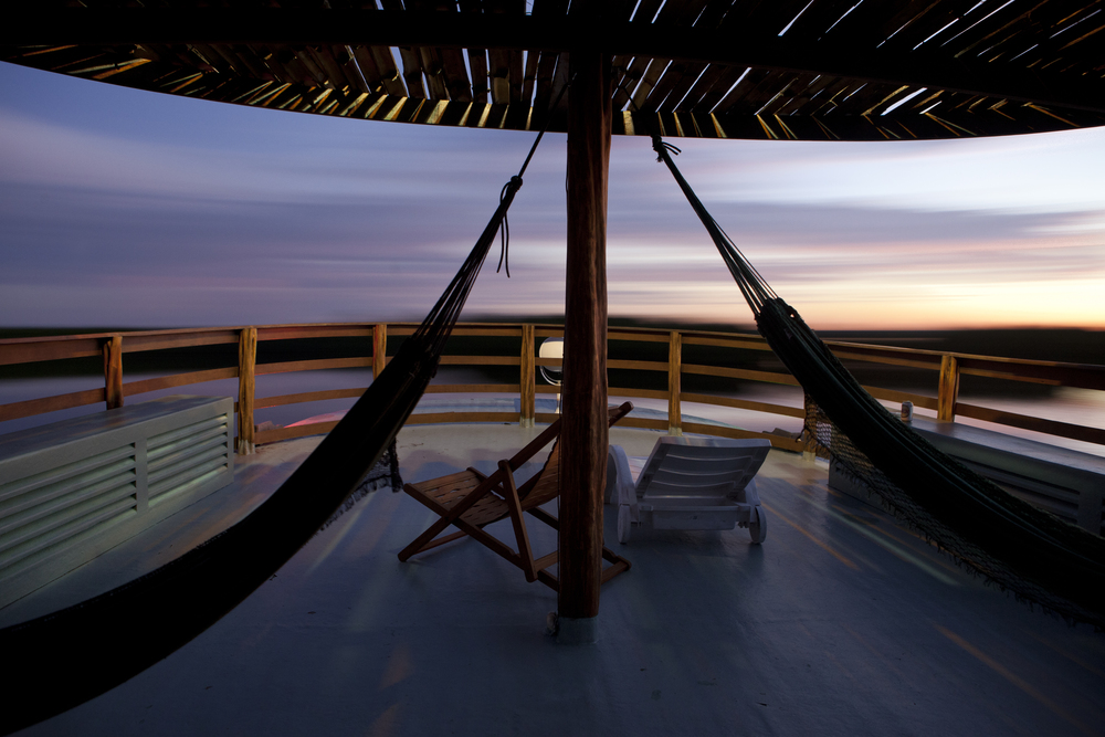 Hammocks onboard - Amazon Cruise Trip in Brazil