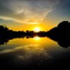 Sunset at Amazon boutique lodge