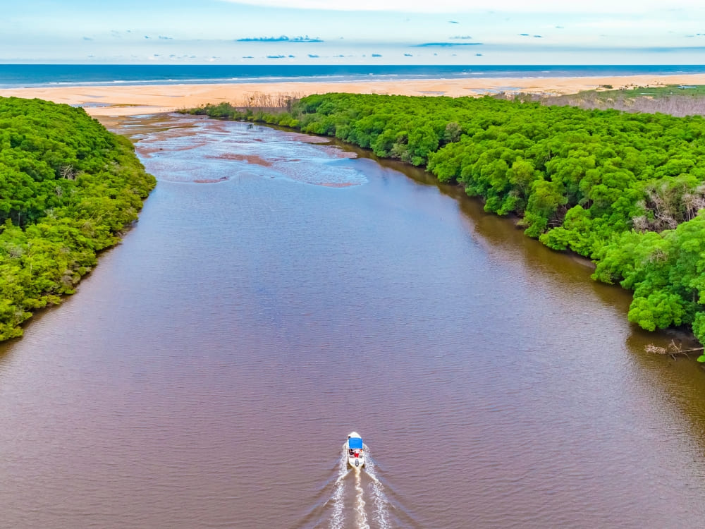 Das Parnaiba-Delta in Piaui, Brasilien, ein beliebtes Reiseziel