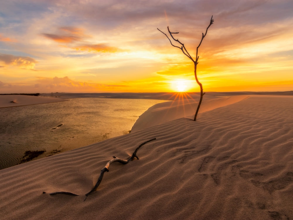 Sunset at Lencois Maranhenses